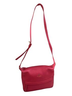 kate spade Starla Pink Pebbled Leather Crossbody Bag GUC